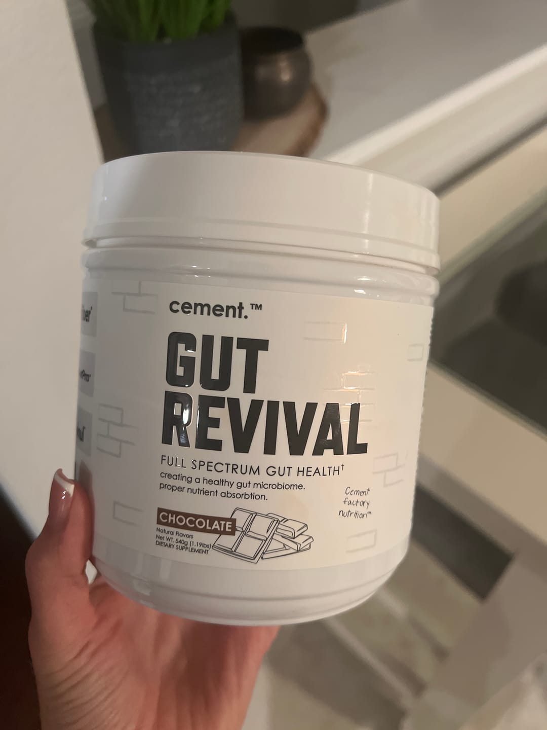 Customer photo review of Cement Factory GUT REVIVAL Gut Health Formula - Chocolate