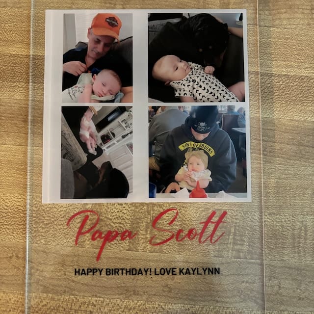 Customer photo review of Personalized Photo Plaque Print - Bestfriend Gift Gift for Her Gift for Him Photo Collage Best Friend Gifts Custom Couples Gift Gifts for wife