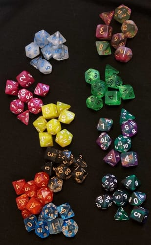 Customer photo review of Mystery Bag of Holding mit 10x7 Würfel