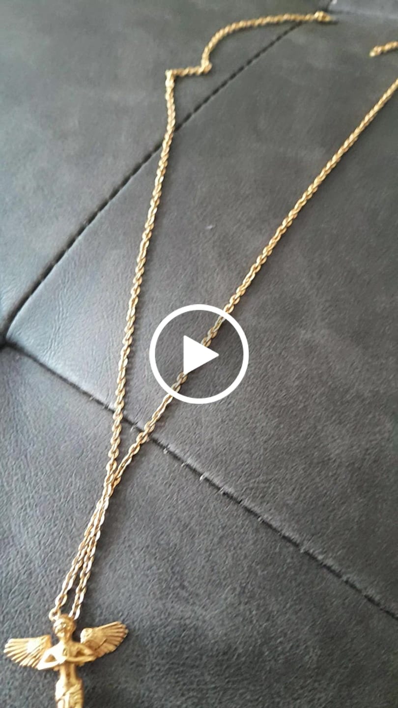 Customer video review of Gold Guardian Angel Necklace