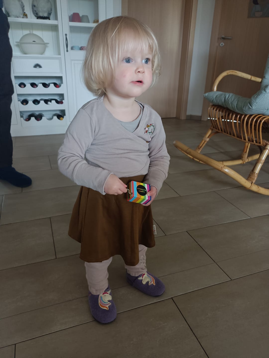 Customer photo review of Schmale Kaschmirhose Rosa
