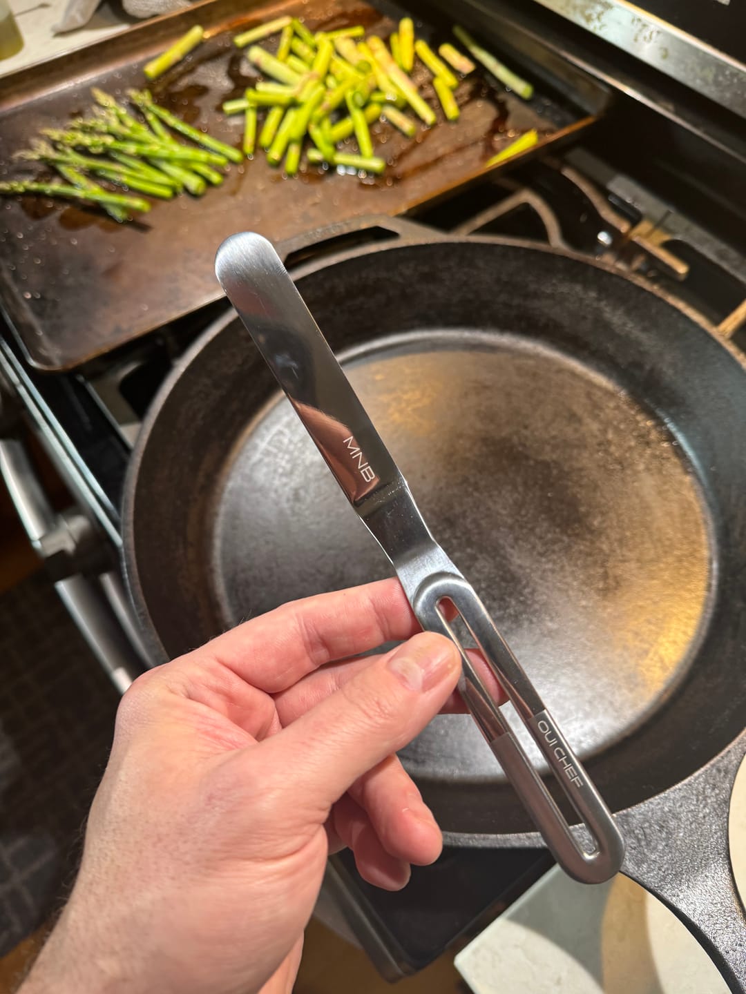 Customer photo review of 'LiftOff' Chef's Palette Knife