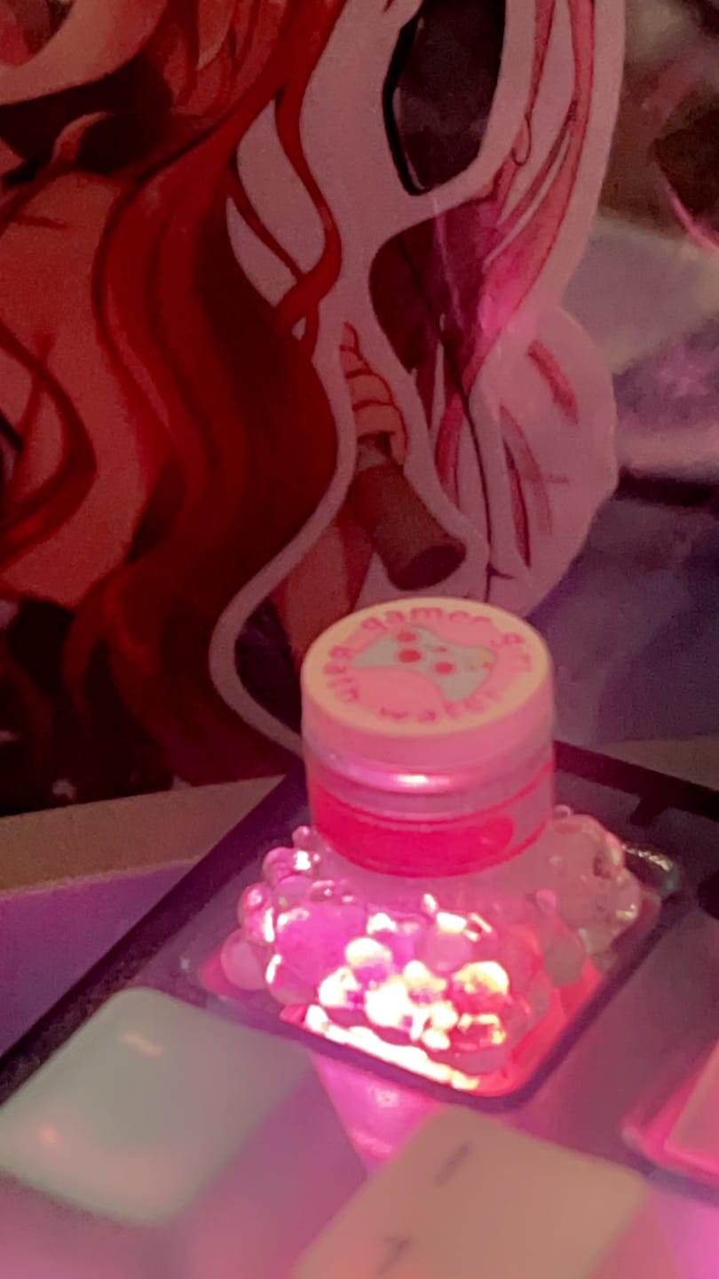 Customer photo review of Belle Delphine Bathwater Keycap