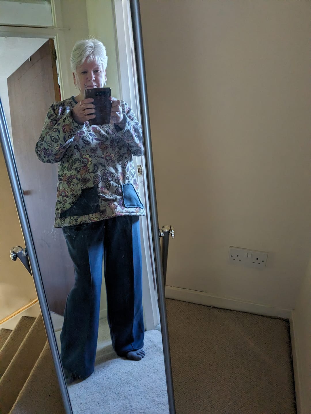 Customer photo review of Unicorns and Paisley Sweatshirt Fabric