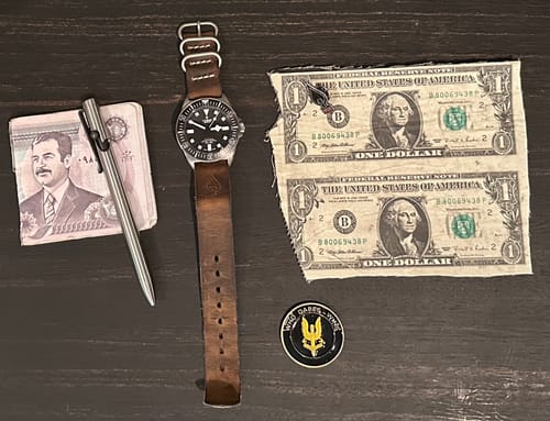 Customer photo review of Leather Single Pass Zulu