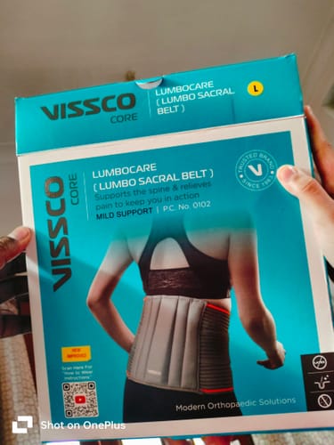 Customer photo review of Lumbocare (Lumbo Sacral Belt) | Provides Support to the Lower Back | Pain solution for Back and Abdomen (Grey)