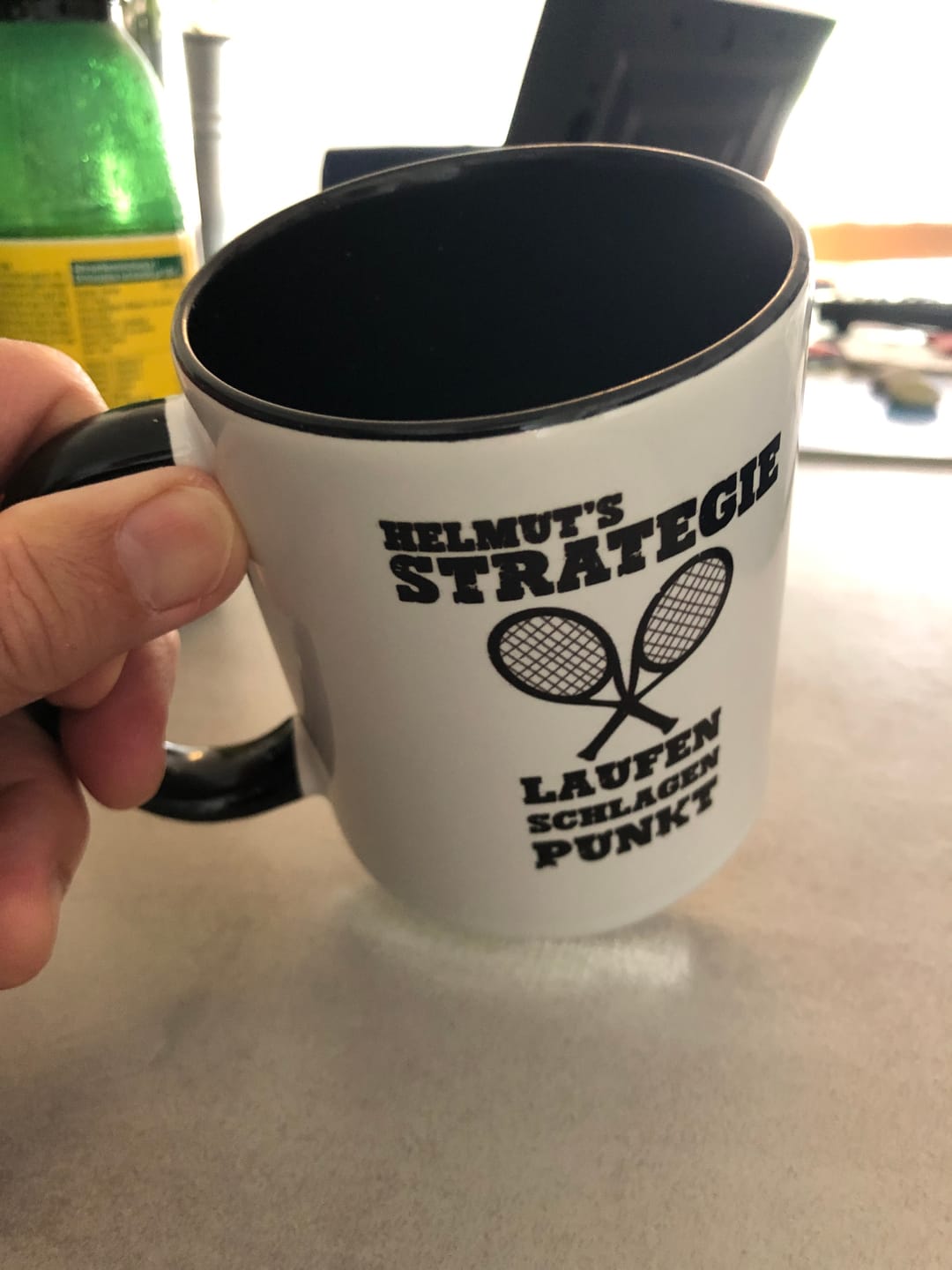 Customer photo review of Meine Strategie | Zweifarbige Tasse Personalisierbar