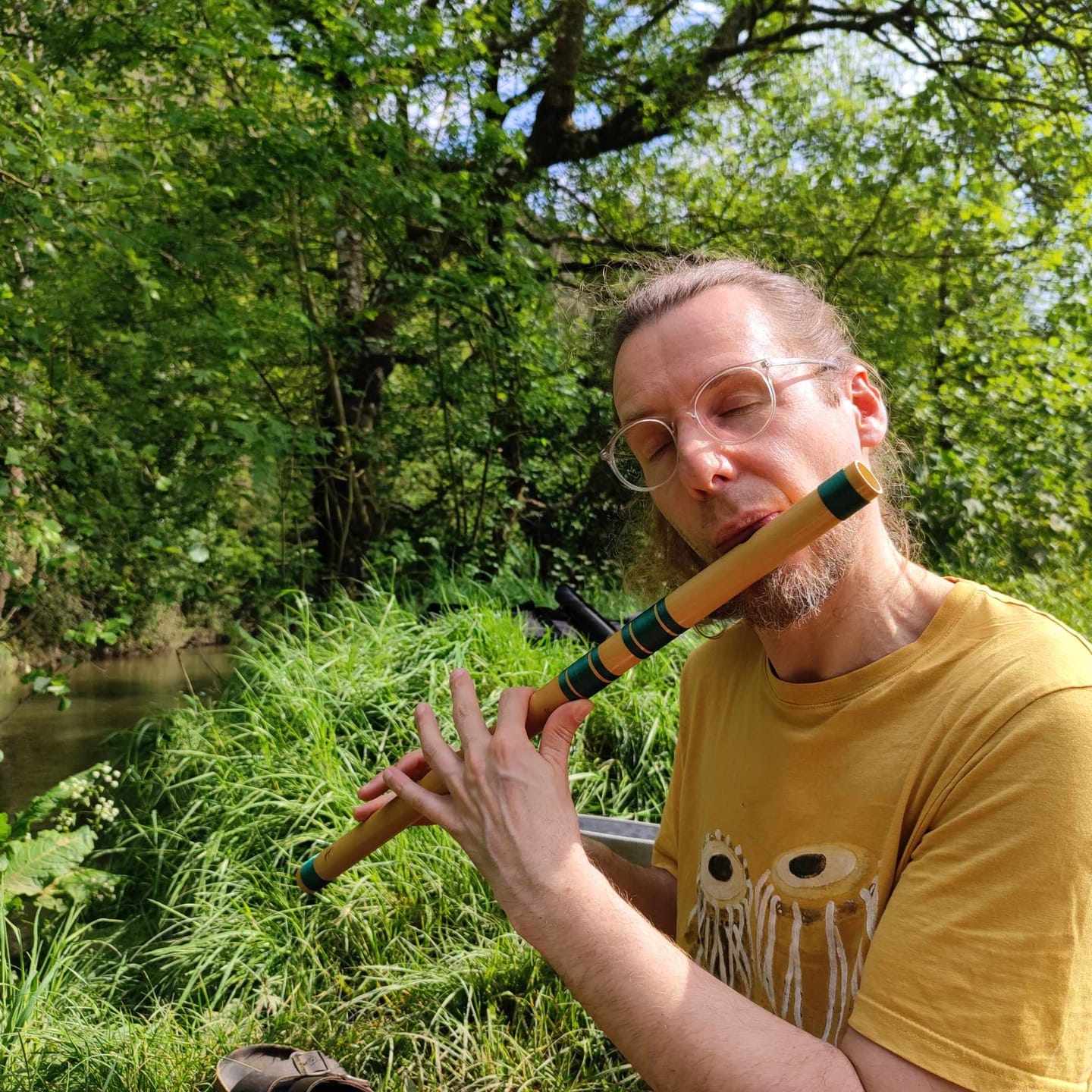 Customer photo review of A scale Bansuri (Indian Bamboo Flute)