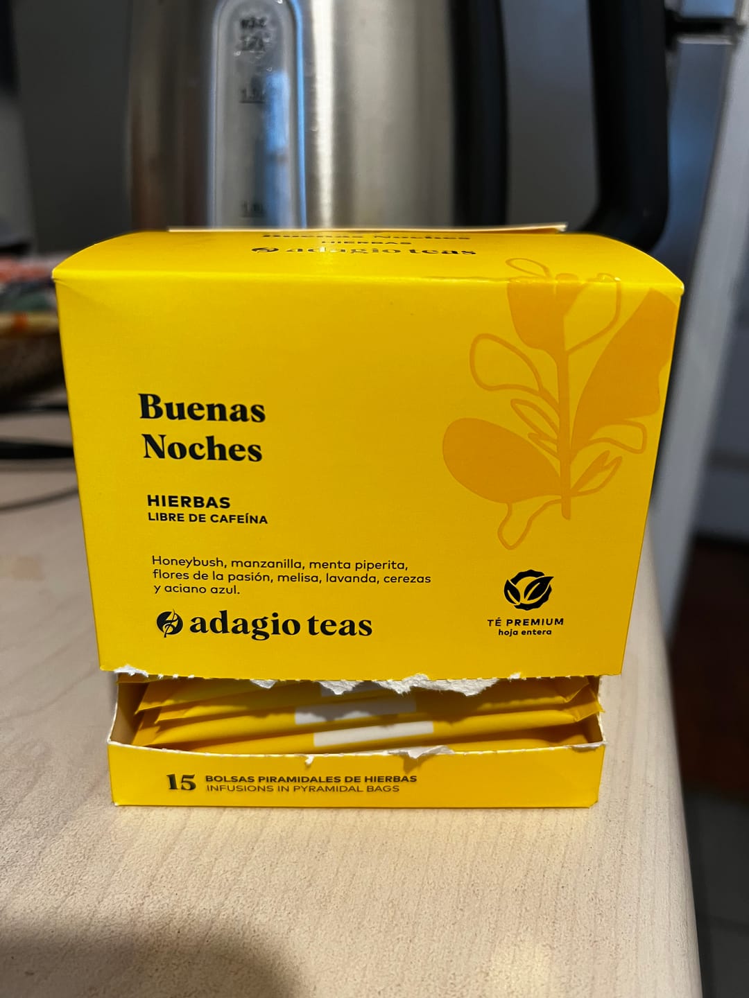Customer photo review of Caja 15 Tbgs Buenas Noches