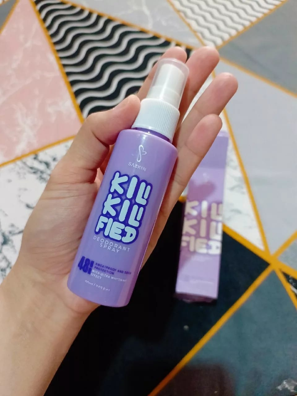Customer photo review of KILI-KILI FIED Deo Spray By Sachzna