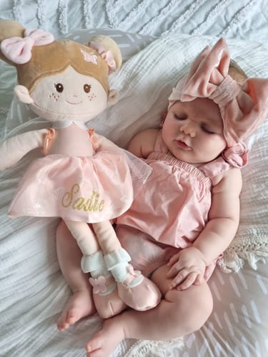 Customer photo review of Leyadoll Soft Plush Personalized Leya Doll, My First Baby Doll