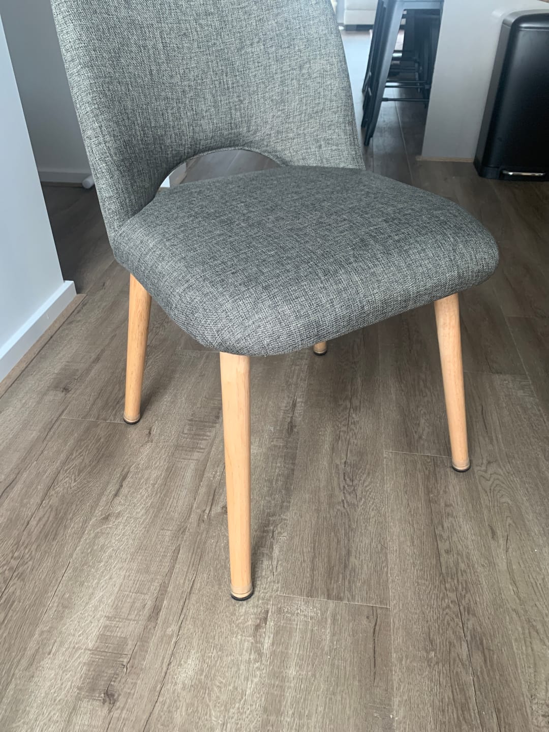 Customer photo review of Groovy Chair Leg Protector Glides - 24x Pack