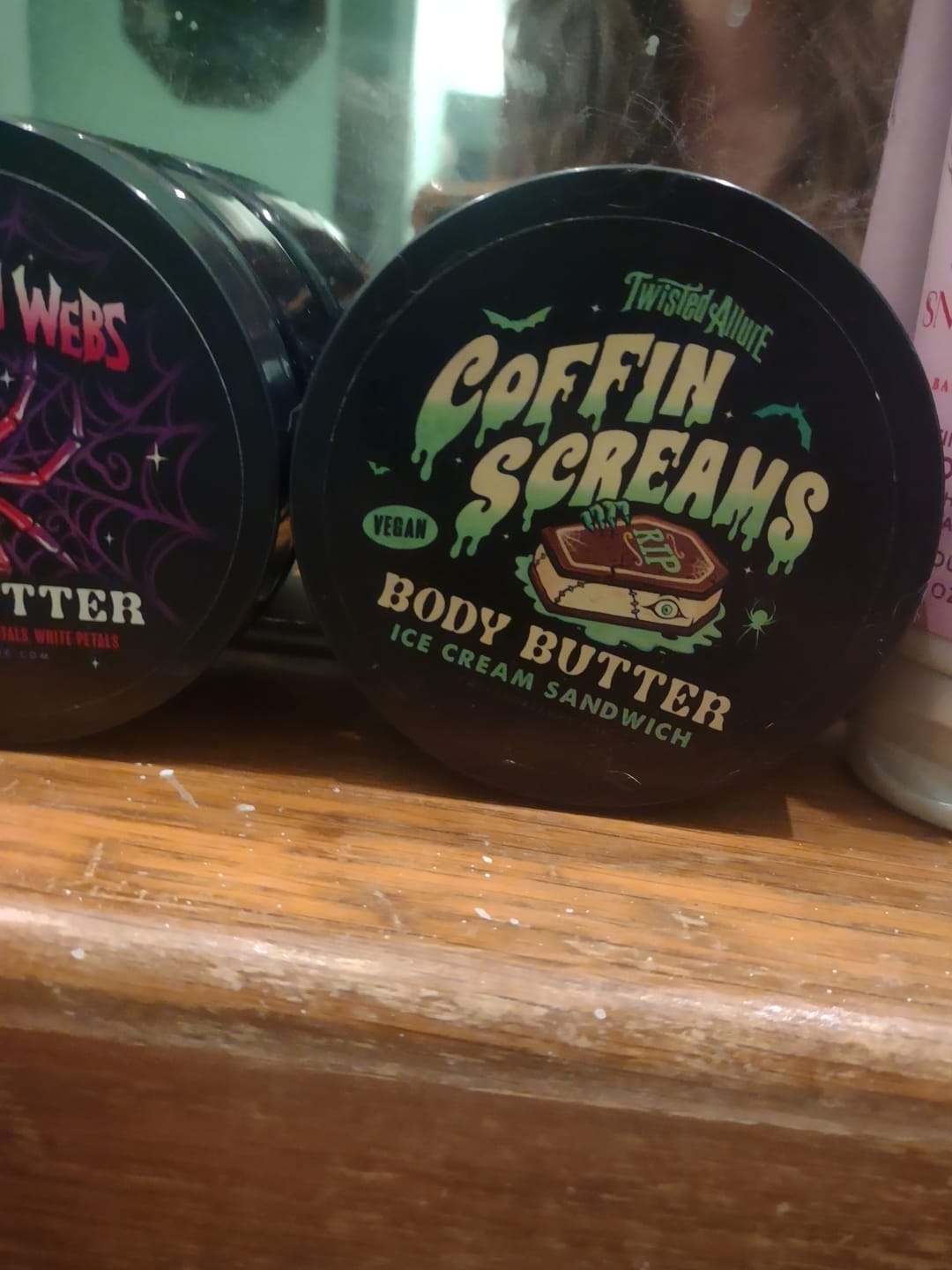 Customer photo review of Coffin Scream Body Butter (ice cream sandwich)