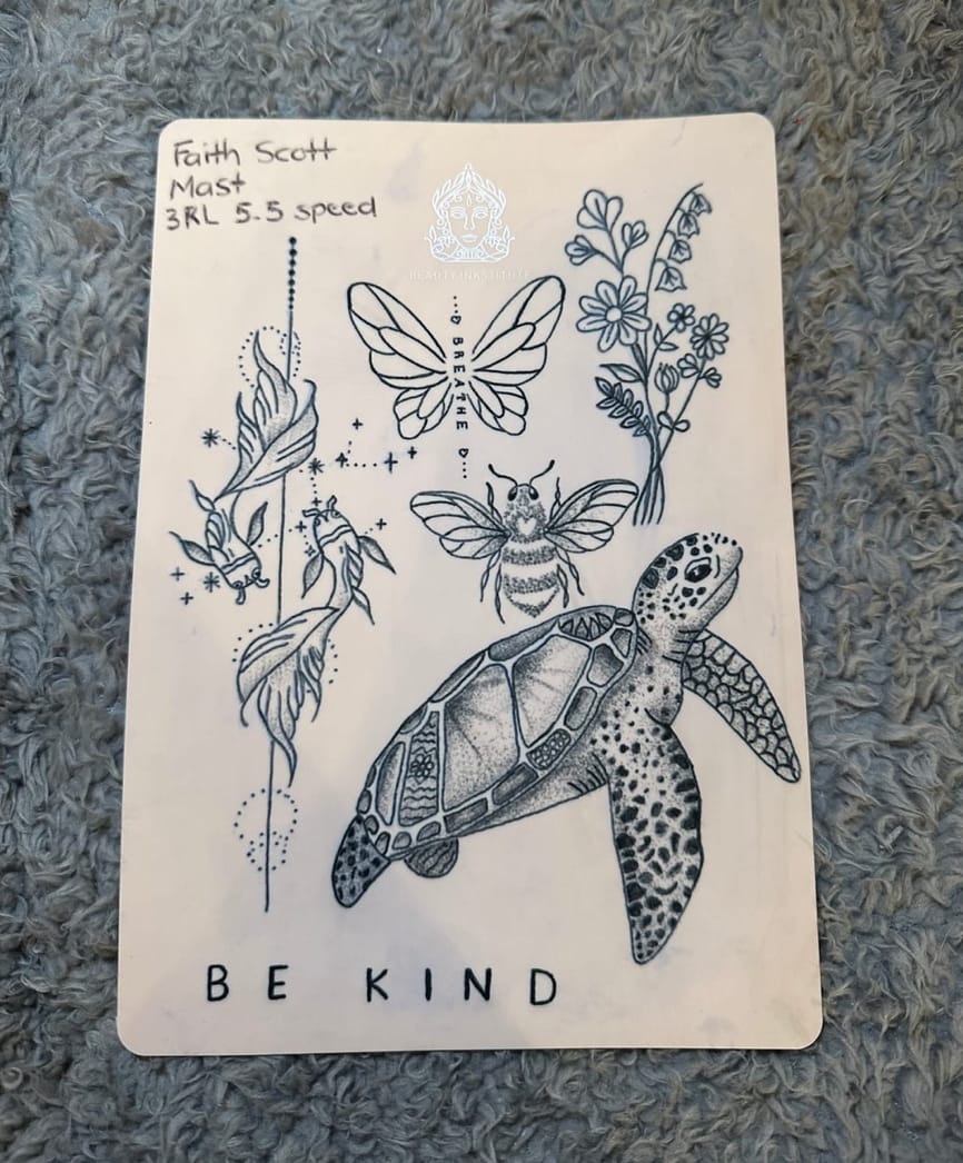 Customer photo review of Fine Line Tattoo Course and Kit Bundle