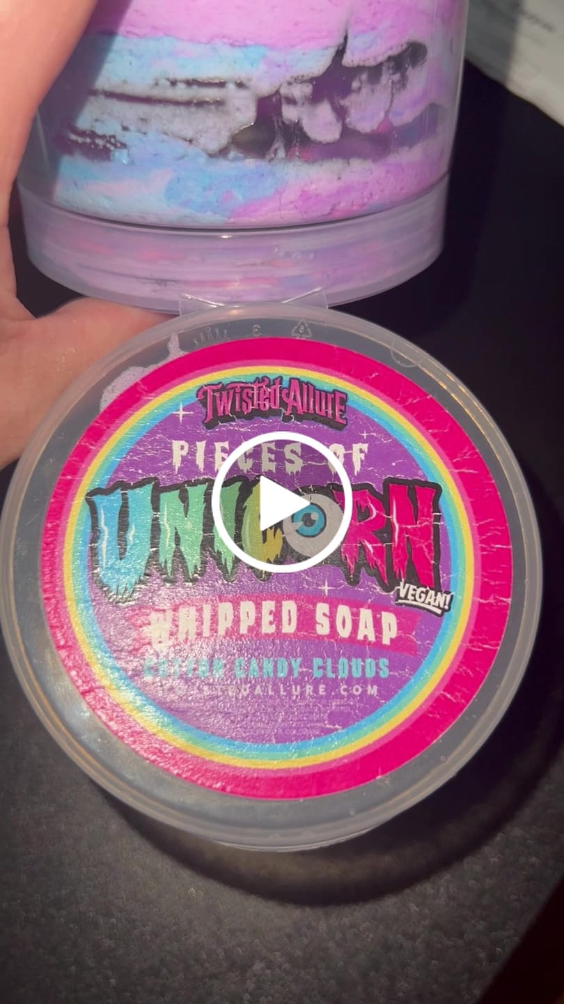 Customer video review of Pieces of Unicorn Whipped Soap