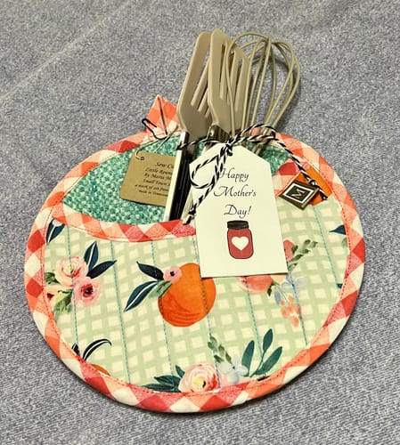 Customer photo review of Quilted Potholder Parade Sewing Pattern with Holiday Version | Digital PDF