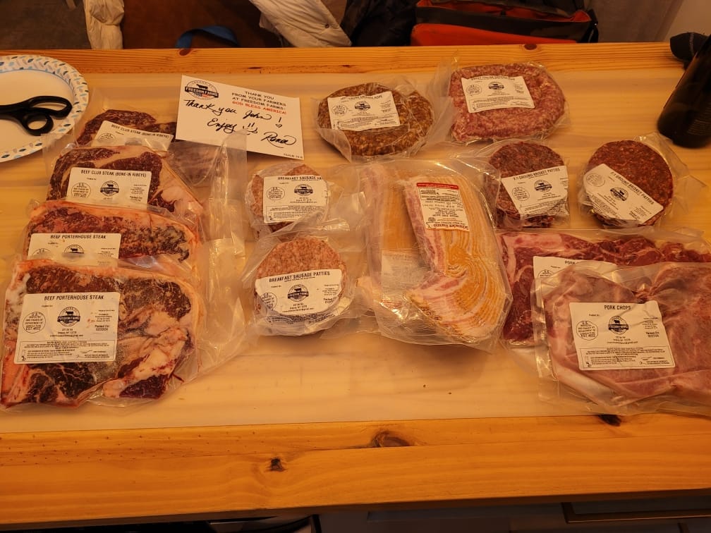 Customer photo review of Steak Grill Packs - Sirloin