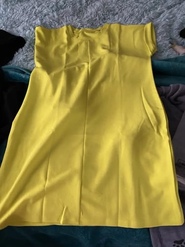 Customer photo review of Mini Dress, Loose Fit, Short Sleeve, Summer Dress, Short Dress