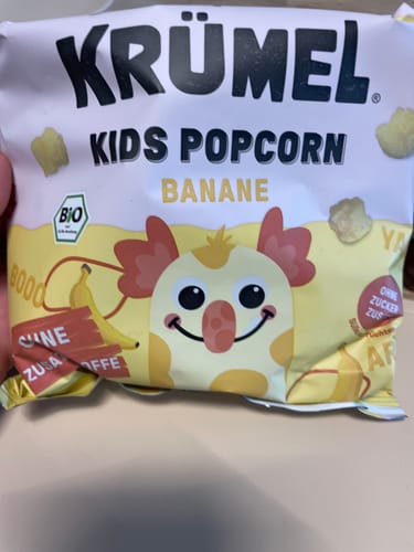 Customer photo review of Bio Kids Popcorn Banane - MHD: 05.05.24