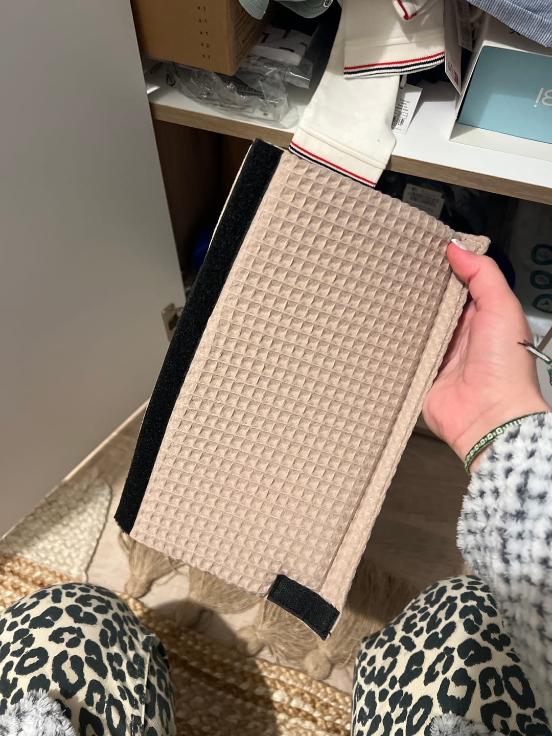 Customer photo review of Taupe Cloud: the Add-On Strap Covers