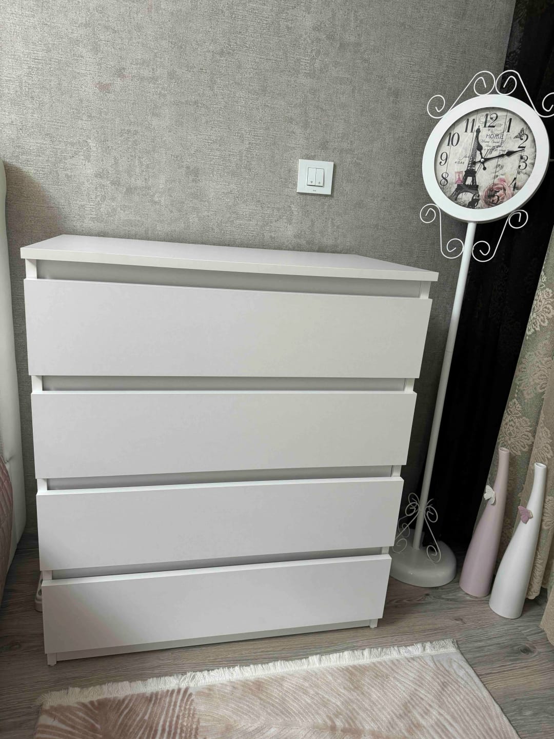 Customer photo review of Rani BE102 Şifonyer 4 Çekmeceli Yatak Odası Bebek Odası Beyaz 91 x 80 Cm
