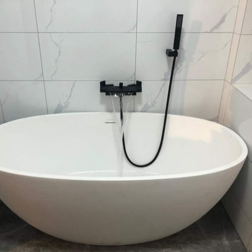 Customer photo review of Westhafen - Modern Waterfall Shower Bathtub Wall Mounted Faucet Kit