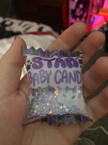 Customer photo review of Star Baby Candy Keychain
