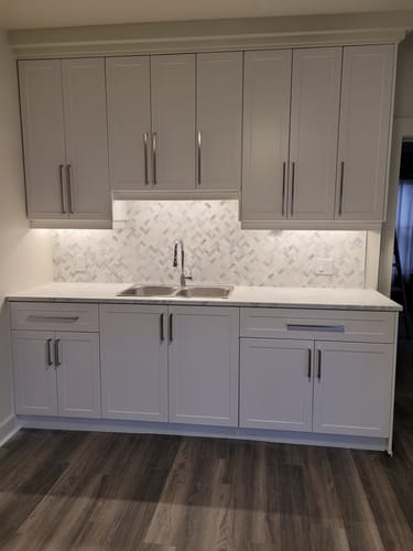 Customer photo review of 36" Wide Base Cabinet With Drawer On Top - Thermofoil Doors