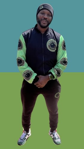 Customer photo review of HS-X Embroidered Unisex Joggers (S-2XL)