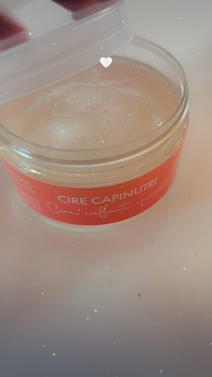 Customer photo review of Cire coiffante CAPINUTRI naturelle nourrissante sans résidus ni trace blanche