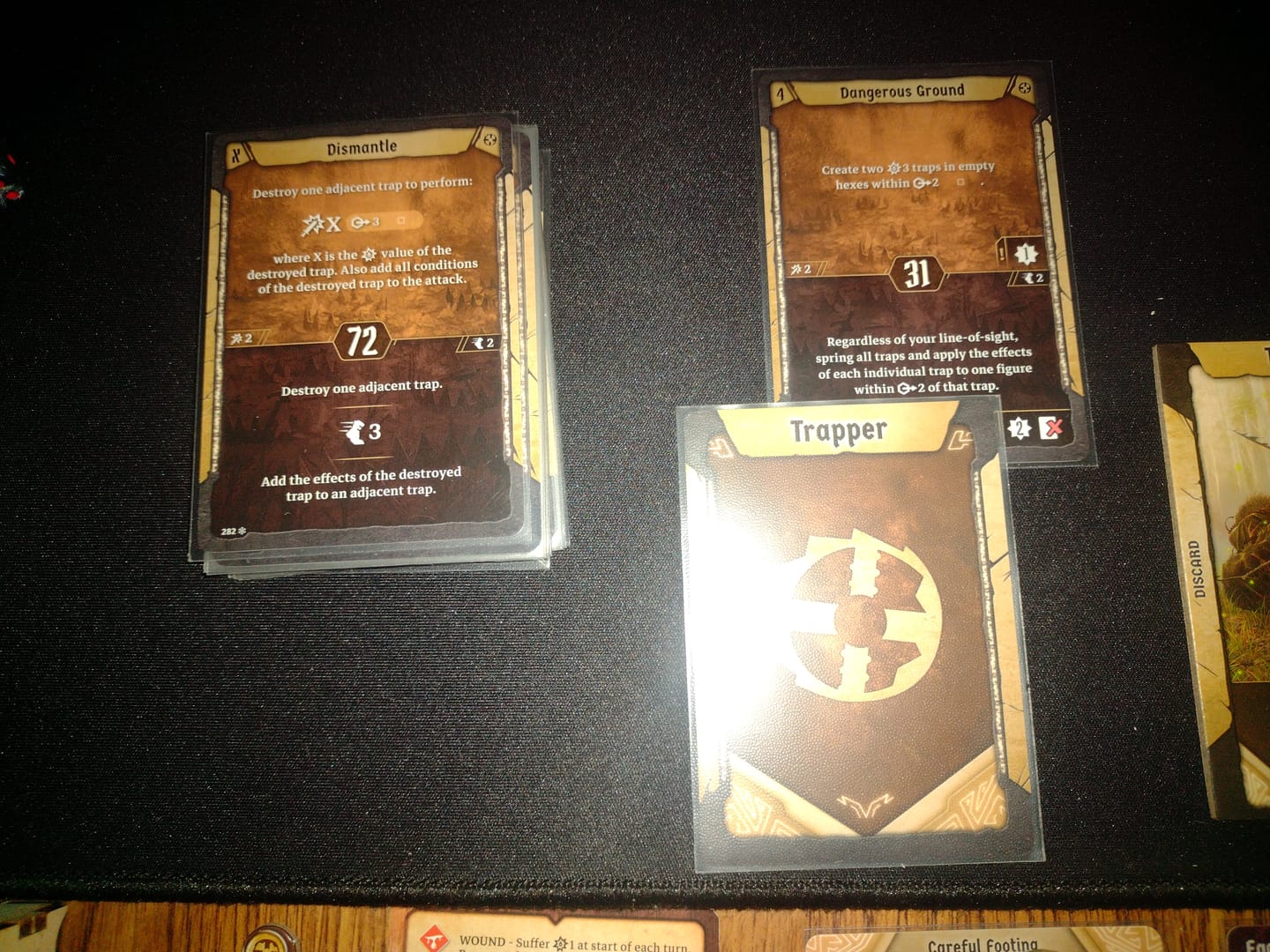 Customer photo review of Clear Matte Standard Size Card Sleeves