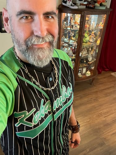 Customer photo review of Jarius 'G-Baby' Evans Kekambas Hardball Jersey