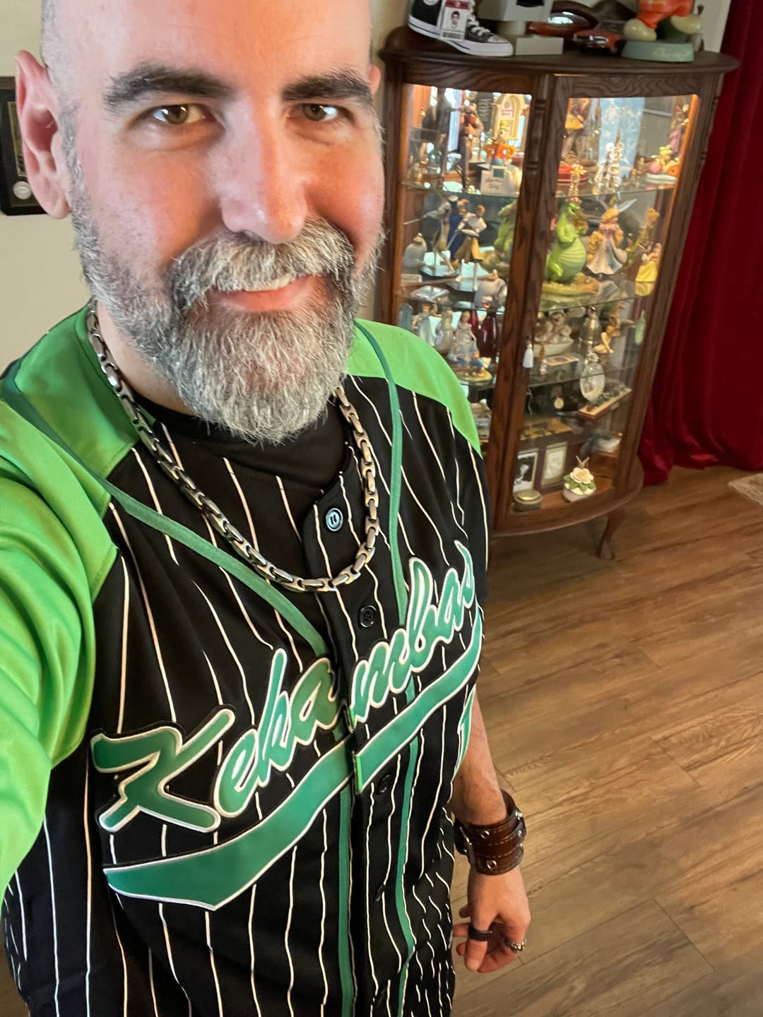 Customer photo review of Jarius 'G-Baby' Evans Kekambas Hardball Jersey