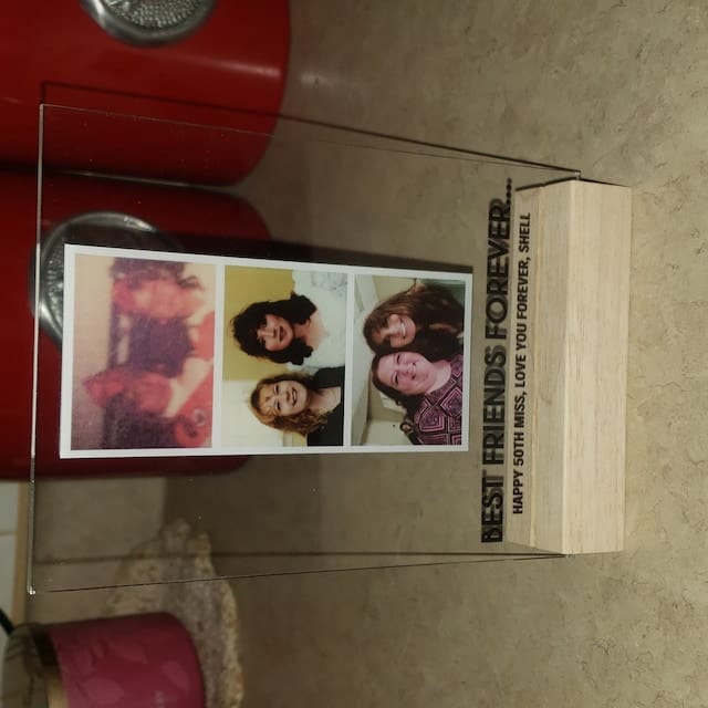 Customer photo review of Personalized Photo Plaque Print - Bestfriend Gift Gift for Her Gift for Him Photo Collage Best Friend Gifts Custom Couples Gift Gifts for wife