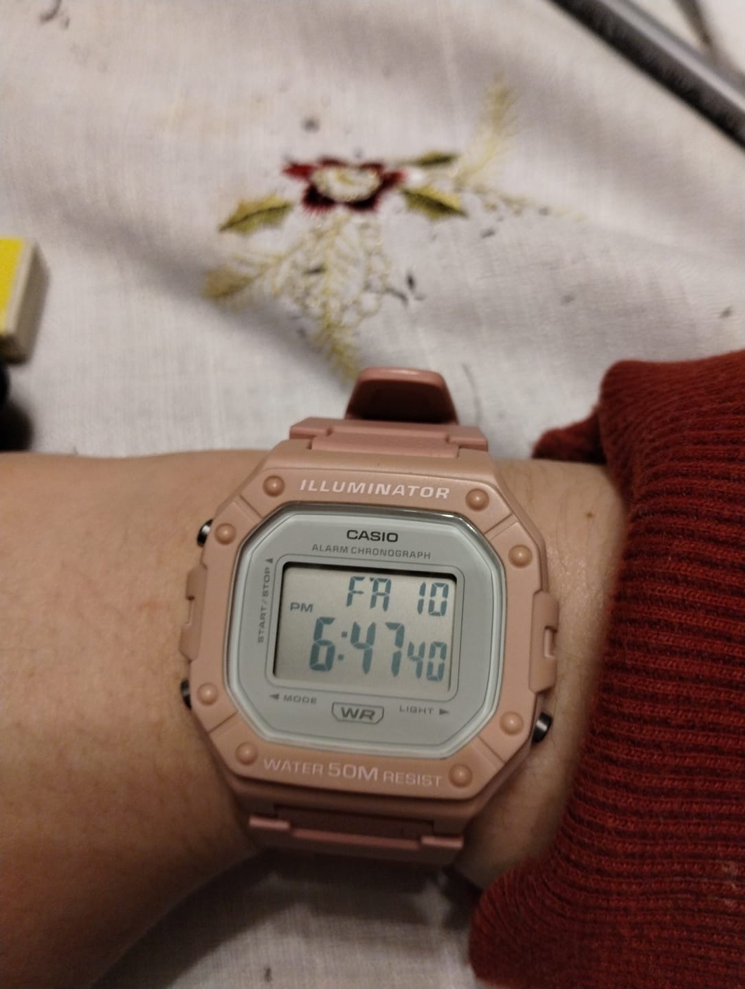 Customer photo review of Reloj Casio Vintage W-218HC-4AVDF Rosado