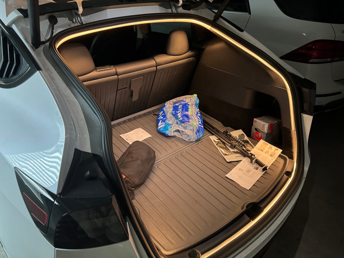 Customer photo review of TPARTS Trunk LED Strip for Tesla Model Y