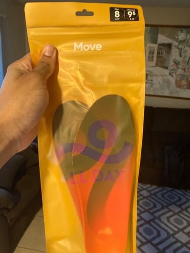 Customer photo review of Move All Day Comfort Casual Insoles