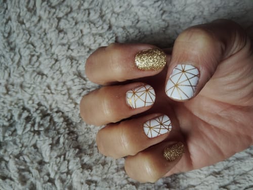 Customer photo review of Mármol Fancy | Stickers de Esmalte