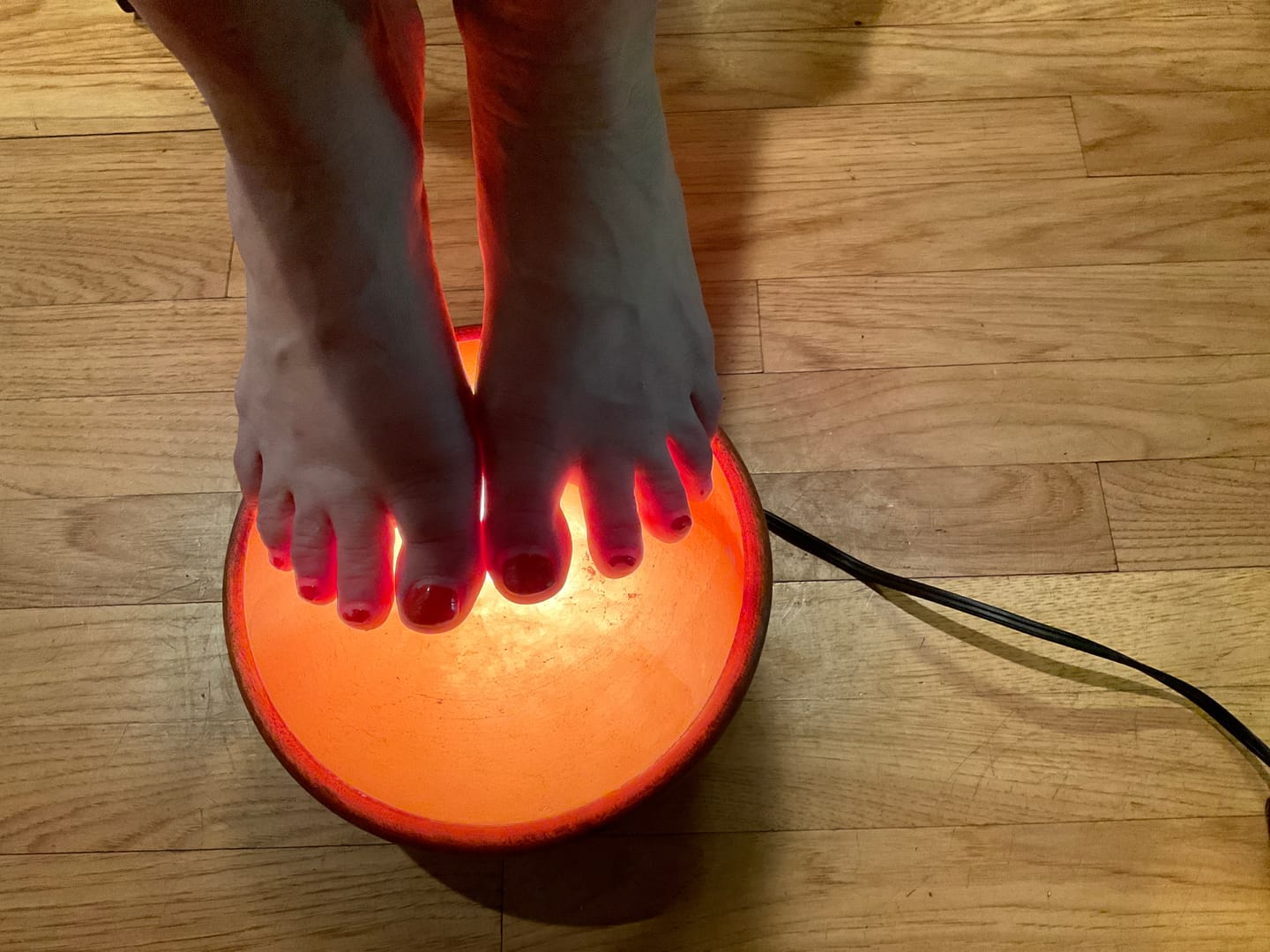 Customer photo review of Himalayan Pink Salt Foot Dome - For Detoxing