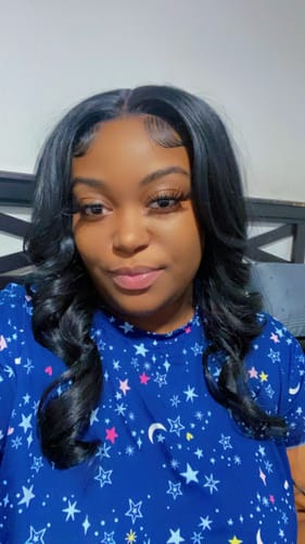 Customer photo review of Zury Sis Royal Swiss Lace Synthetic Hair Lace Front Wig - LACE H CHILL