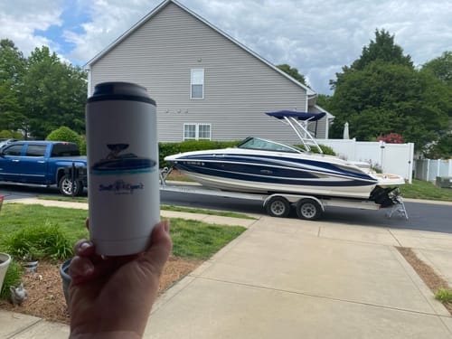 Customer photo review of Custom Metal Can Koozie