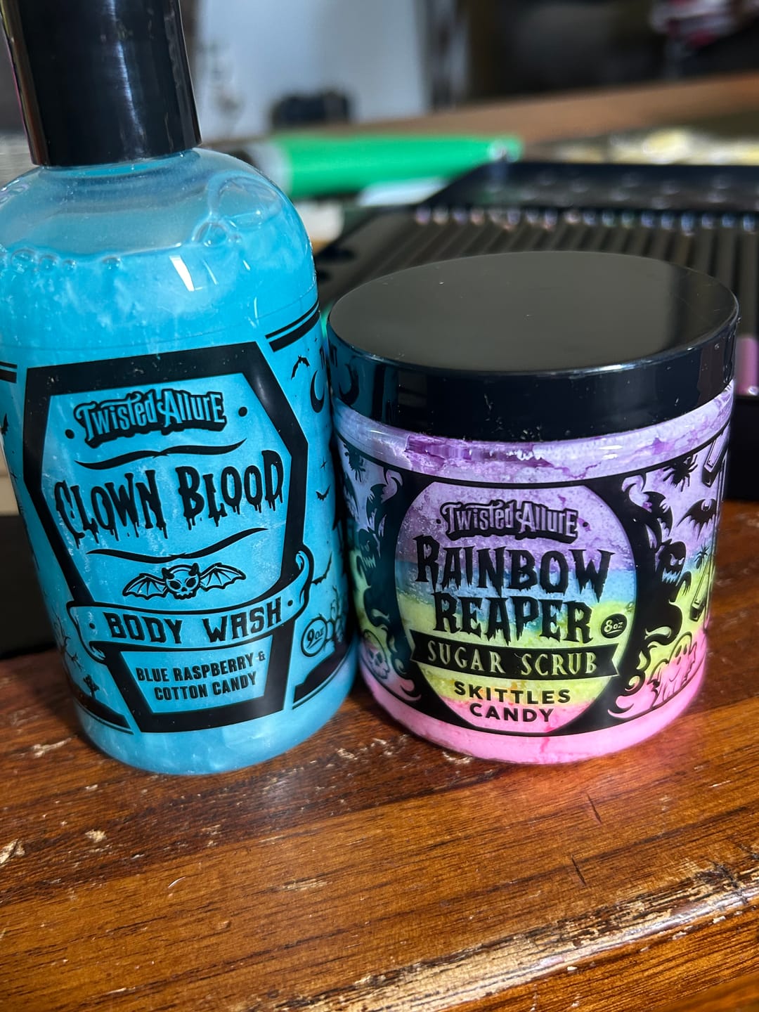 Customer photo review of Rainbow Reaper Sugar Scrub (Skittles Candy)
