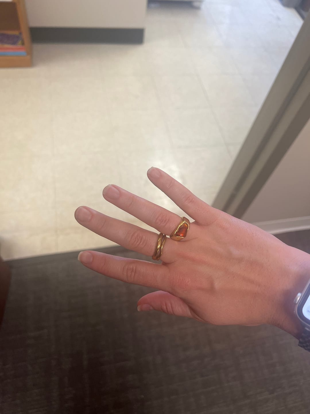 Customer photo review of Irregular Gemstone Ring