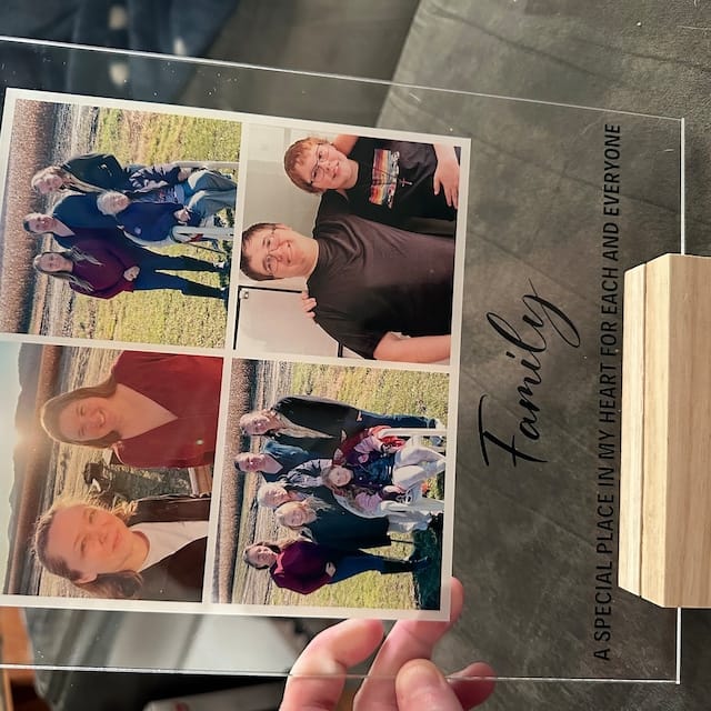 Customer photo review of Personalized Photo Plaque Print - Bestfriend Gift Gift for Her Gift for Him Photo Collage Best Friend Gifts Custom Couples Gift Gifts for wife