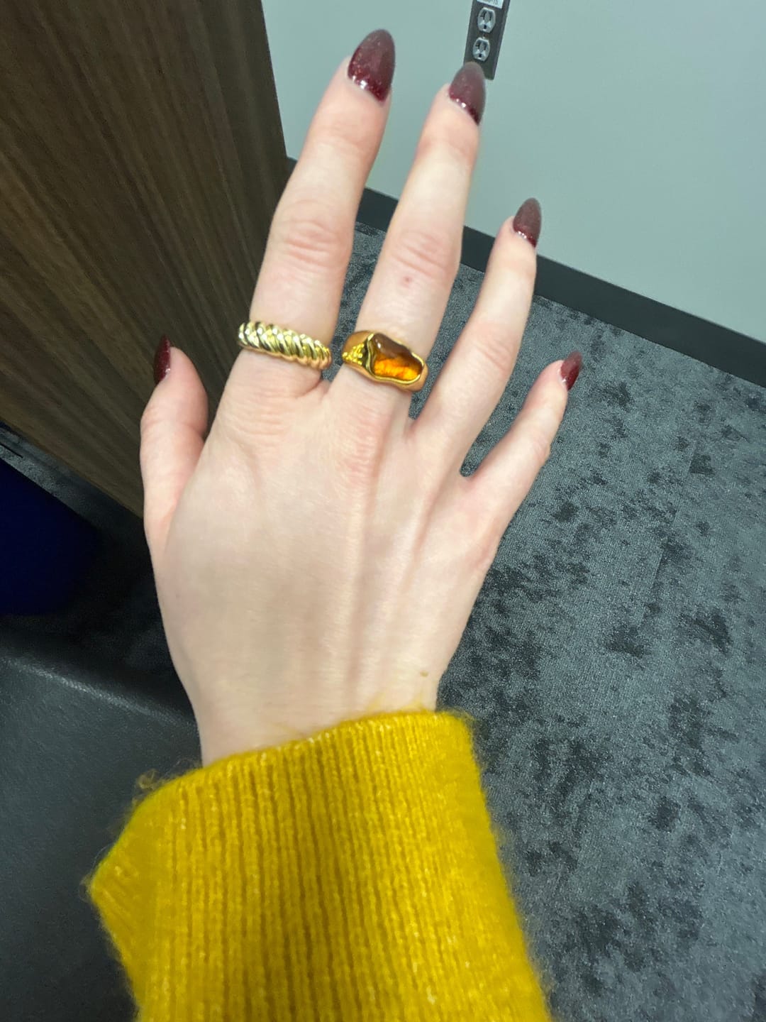 Customer photo review of Irregular Gemstone Ring