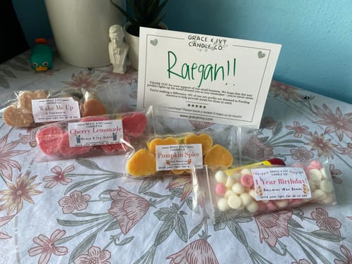 Customer photo review of Wax Melt Tart Scent Bags