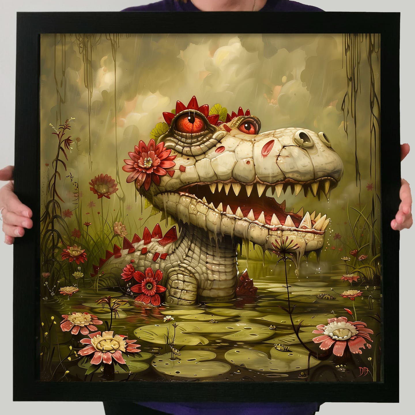 Customer photo review of Square Giclée Art Print