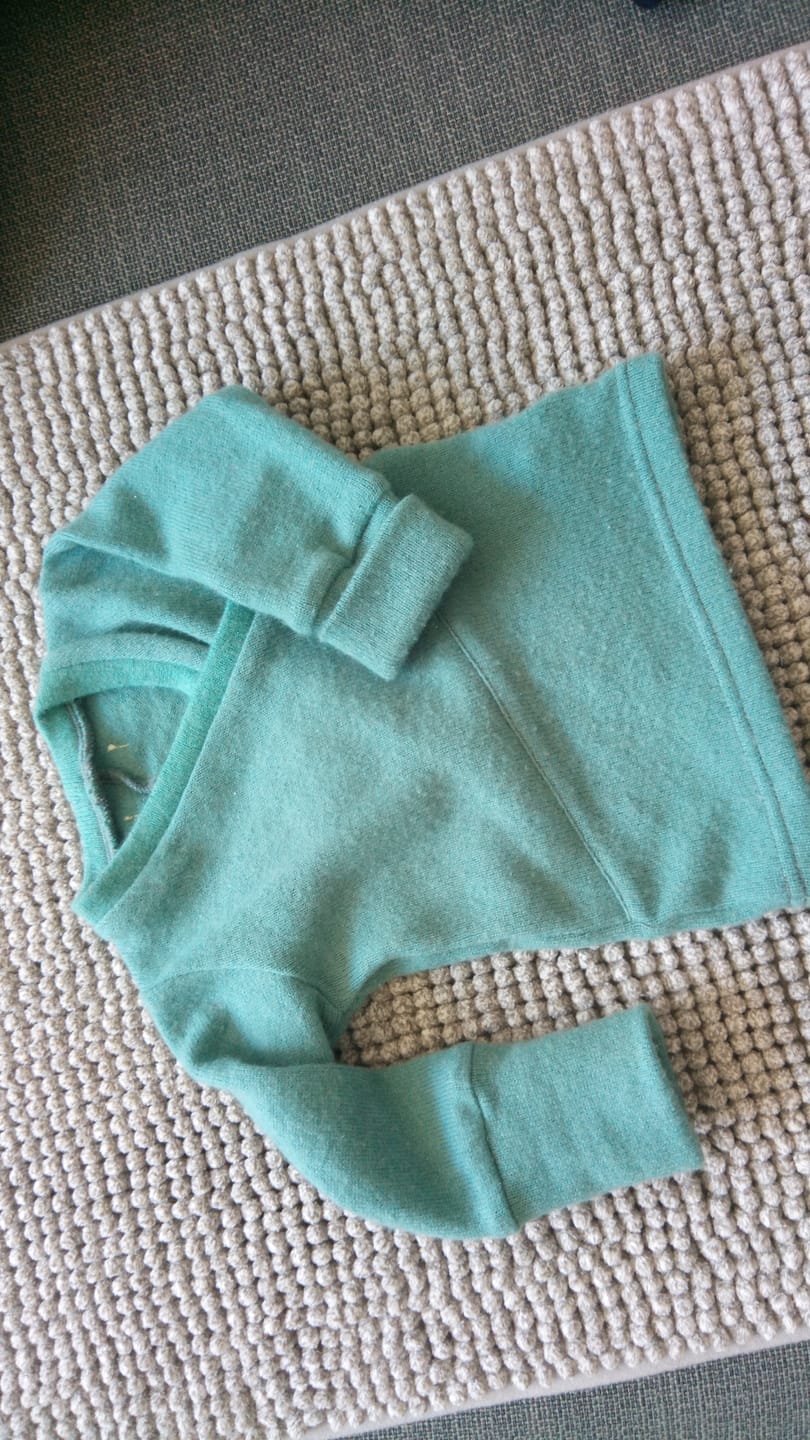 Customer photo review of Kaschmir Longsleeve Blau