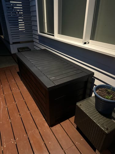Customer photo review of Westwood Deck Box 570L - 2ND