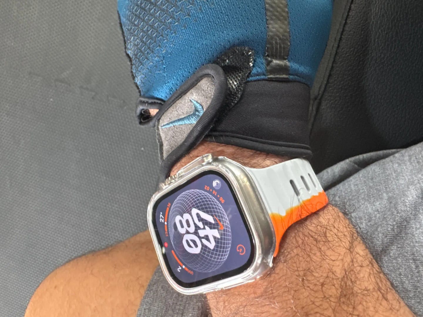 Customer photo review of Soft Silicone Dual Strap for Apple Watch